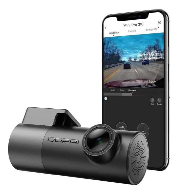 Câmera Veicular DDPAI Mini Pro 2K para Carro com App