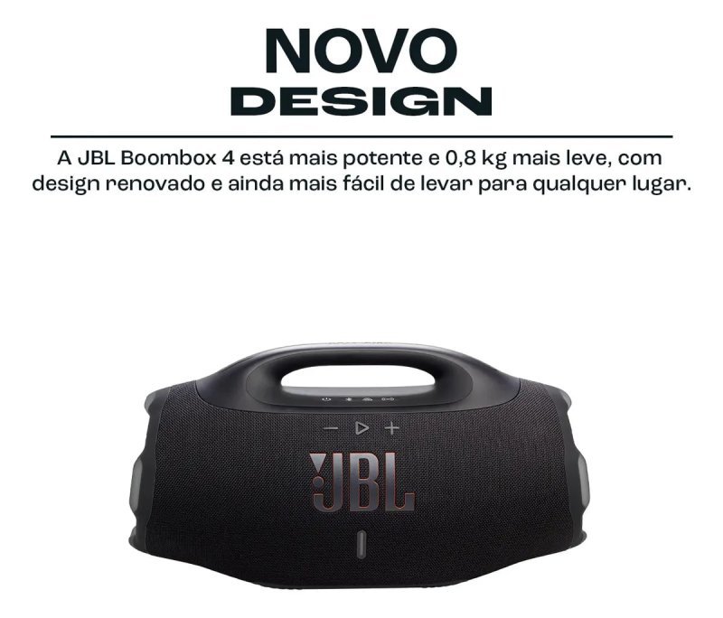 Caixa De Som Bluetooth JBL Boombox 4 PRETA