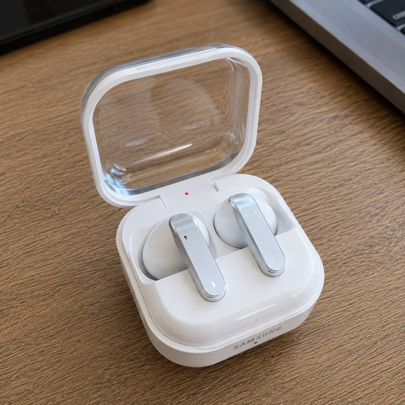 Samsung Galaxy Buds4 - Fone de Ouvido - Galaxy AI - Branco