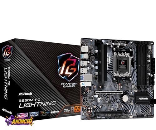 Placa Mãe Asrock B650M PG LIGHTNING (AM5/4xDDR5/HDMI/DP/M.2/USB 3.2)