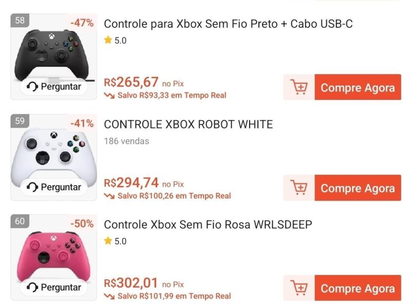 Controle para Xbox Sem Fio