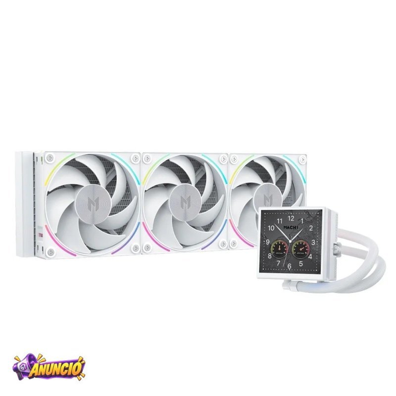 Water Cooler Mach1 Apex Argb 360Mm Com Tela Lcd Amd E Intel Branco Av360Wh