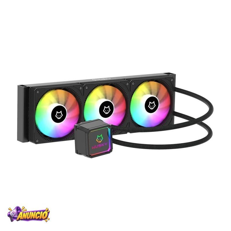 Water Cooler Husky Freezy Iluminação Argb 360Mm Amd E Intel Preto Hwt300Pt