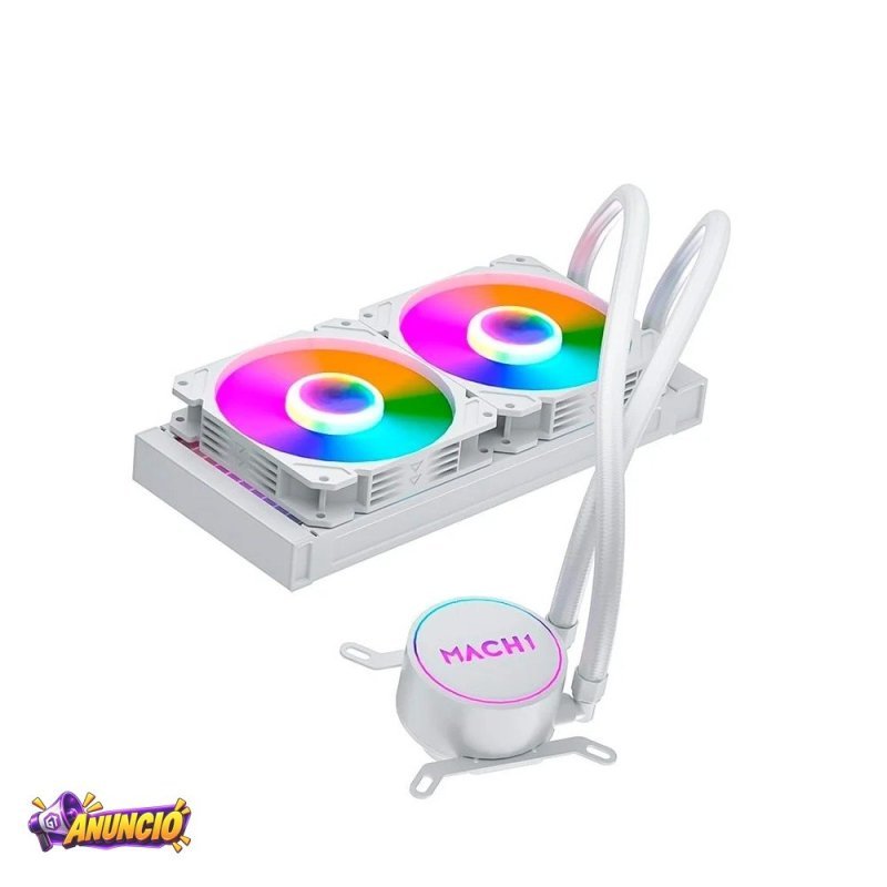 Water Cooler Mach1 Logic Rgb 240Mm Amd E Intel Branco Gk240W