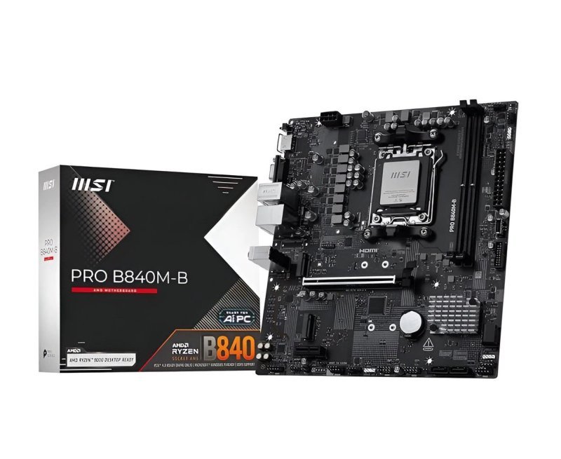 Placa-Mãe MSI PRO B840M-B AM5 DDR5