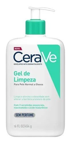 Gel De Limpeza Facial Para Pele Normal A Oleosa 454g Cerave