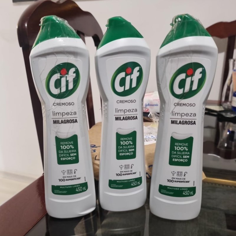 Cif Cremoso Limpeza Milagrosa 450ml Limão
