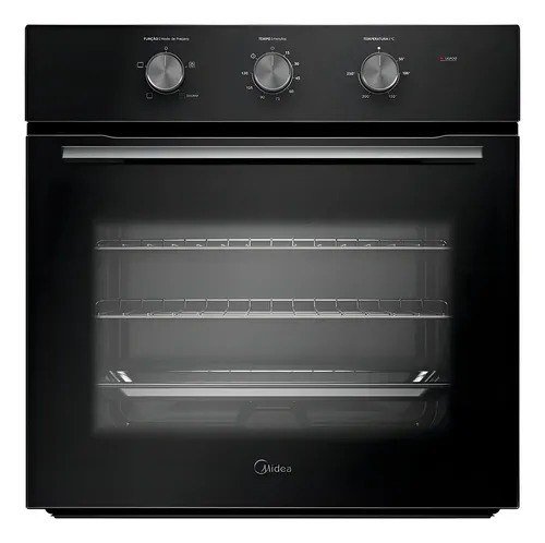 Forno Elétrico De Embutir 68l Midea Preto