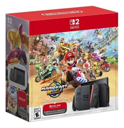 Bundle Nintendo Switch 2 + Mario Kart World + 3 Meses NSO