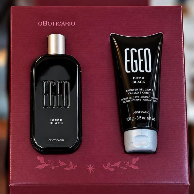 O Boticário Egeo Bomb Black Mini Kit 2 Itens + Frete Grátis