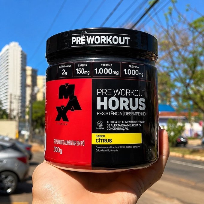 Pré Treino Horus Max Titanium Sabor Cítrus 300g