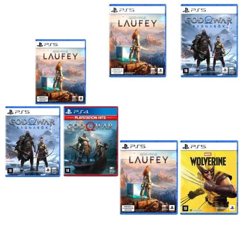 Bundle God of War Laufey + Ragnarök + Frete Grátis