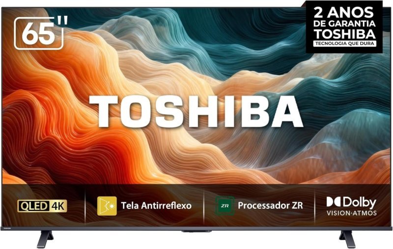 Toshiba Smart TV MiniLED QLED 4K 65" Polegadas 65M450SS