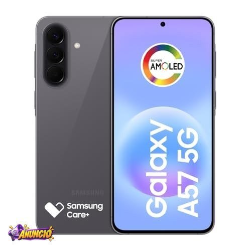 Celular Samsung Galaxy A57 5G 128GB, 8GB RAM, Recursos AI (Cinza)