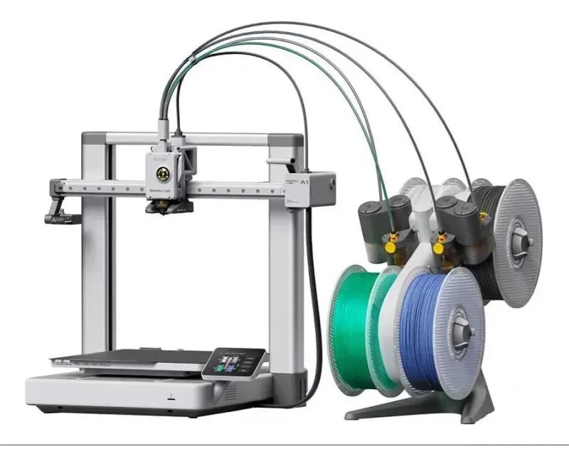 Bambu Lab Impressora 3D A1 Combo com AMS, Branca