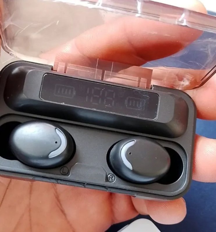 Fone de Ouvido Bluetooth 5.1 F9-5 Sem Fio com Estojo Carregador