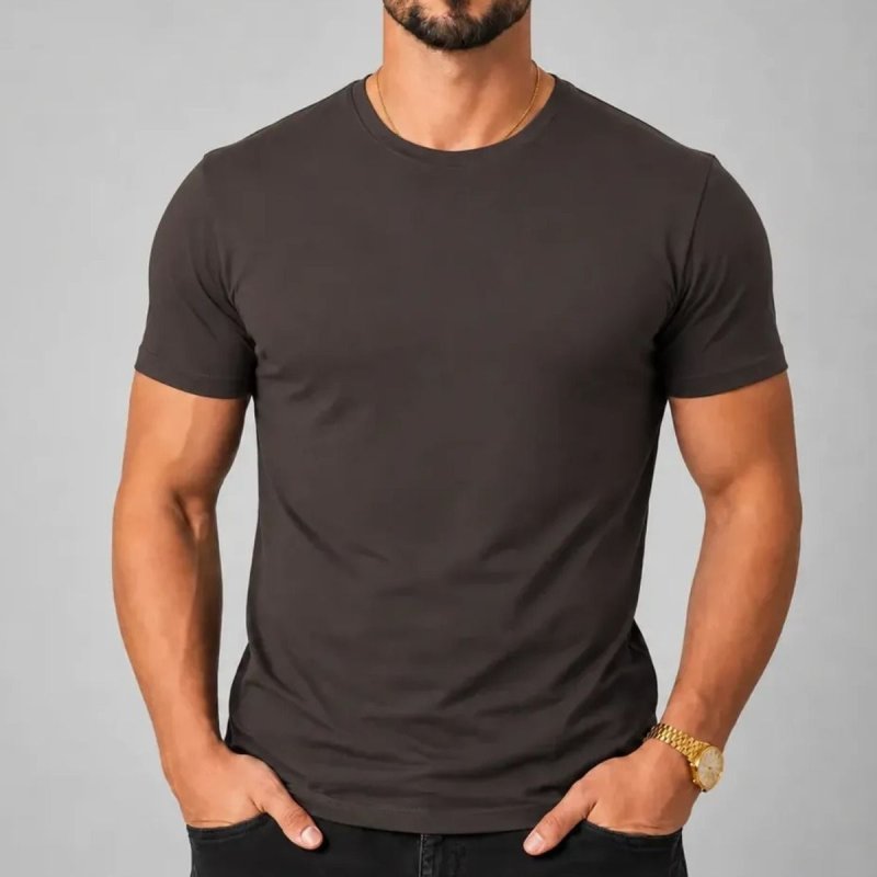 Camiseta Básica Masculina Algodão Lisa Malha Peruana Premium (P ao G1)