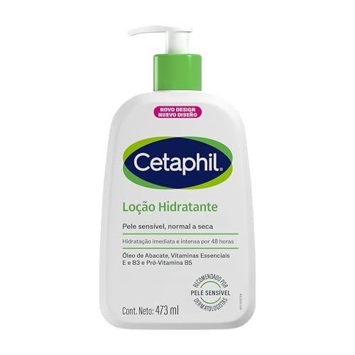 Cetaphil Loção Hidratante Corporal e Facial para Pele Sensível, Normal a Seca 473ml - Hidratação 48h