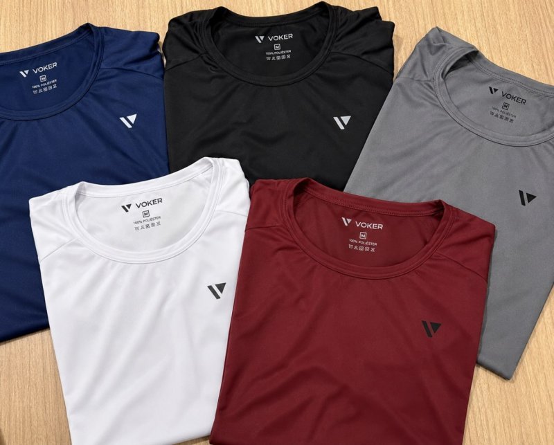Camisas Camisetas Voker 100% Algodão - 5 Peças