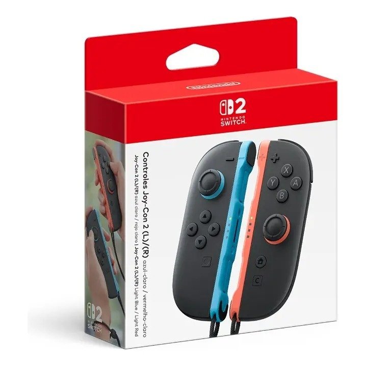 Joy-Con Switch 2 Azul Claro/Vermelho Claro
