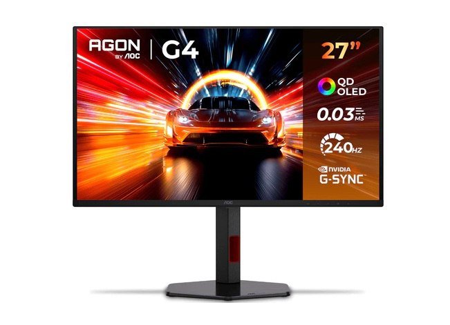 Monitor Gamer AOC AGON 27" OLED QHD 240Hz, 0.03ms - Q27G4ZDR