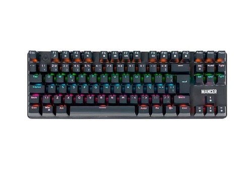 Teclado Mecanico Mancer Shade MK3, Rainbow, Switch Huano Vermelho, Preto