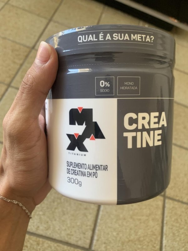 Max Titanium Creatina Pote Monohidratada (300g) 100% Pura
