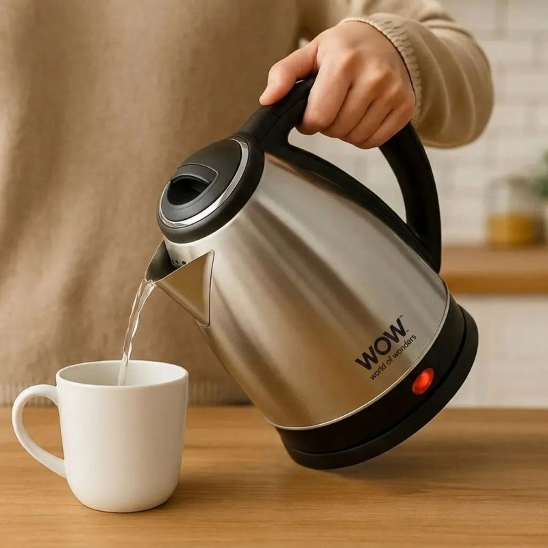 Chaleira Elétrica Jarra 1.8L Café Chá Inox 220v
