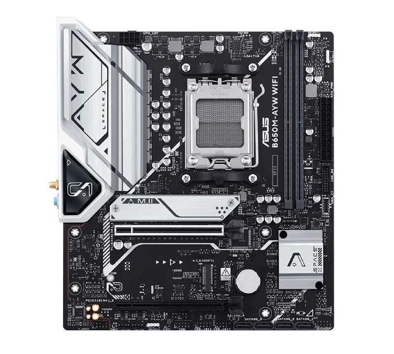 Placa-Mãe Asus B650M-AYW WiFi, DDR5, AMD AM5, M-ATX