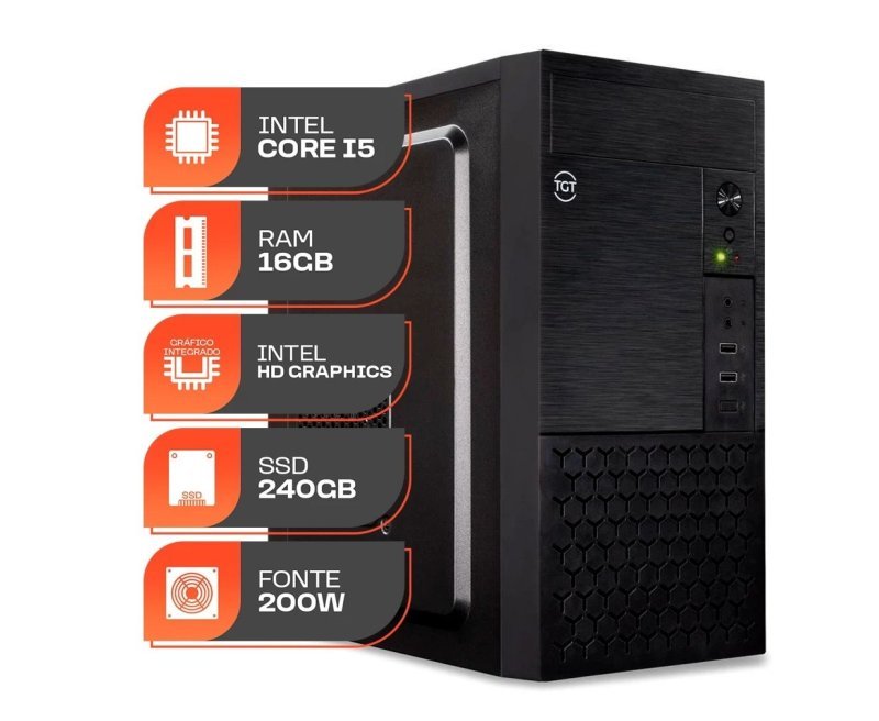 Computador Home Essential S, Intel Core I5, 16GB DE RAM, SSD 240GB