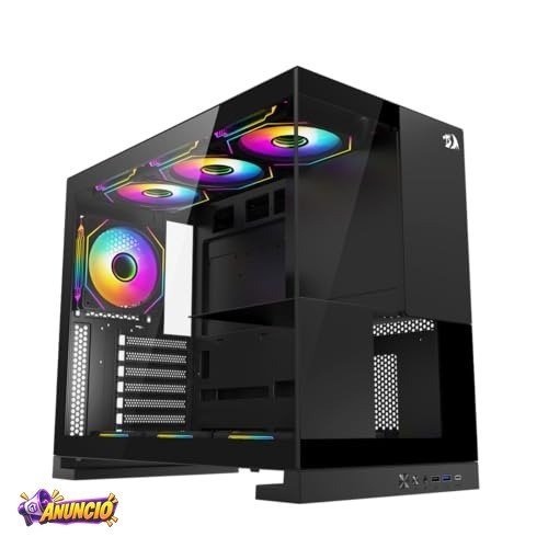 Gabinete Gamer Redragon Eternal Preto Sem Fans CA-612B