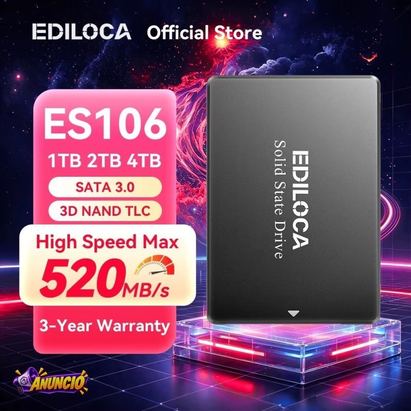 SSD Sata Ediloca ES106 512GB 550 MB/s