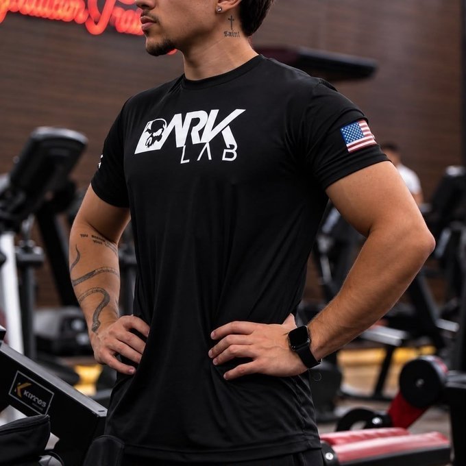 Camiseta Dry-Fit Caveira Dark Lab + Frete Grátis