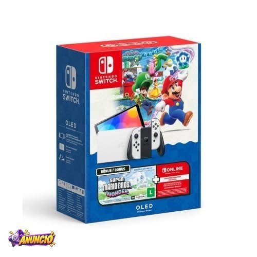 Bundle Nintendo Switch OLED + Super Mario Bros. Wonder + 3MO NOS