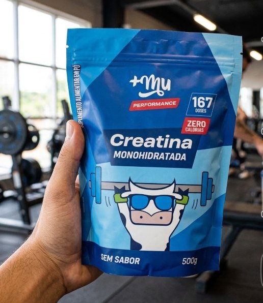 Creatina, Mais Mu, Sem Sabor, 100% Pura, Mais Força e Desempenho – 500g