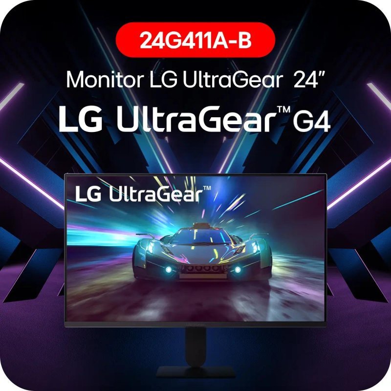 Monitor LG Ultragear 24G411A B 24FHD 144Hz 1ms MBR NVIDIA G-Sync AMD FreeSync HDR10