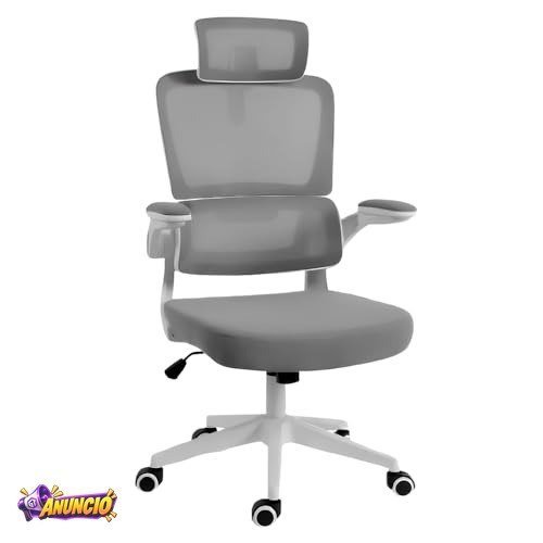CADEIRA REDRAGON OFFICE HELA CINZA/BRANCO C214-W