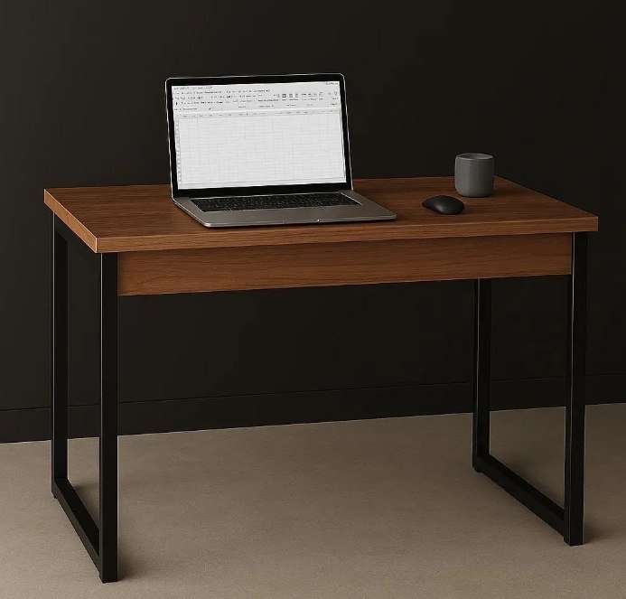 Mesa Home Office Escrivaninha Industrial Quarto Notebook + Frete Grátis