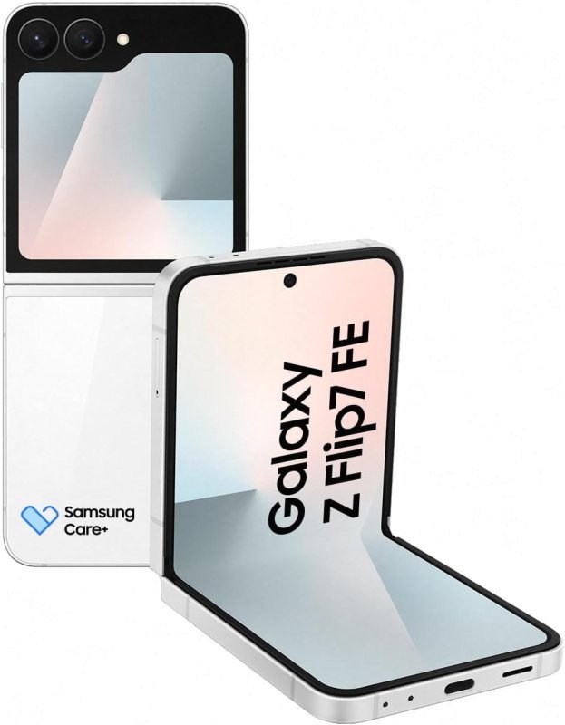 Samsung Galaxy Z Flip7 FE, 256GB, 8GB RAM, Tela 6,7", Galaxy AI – Branco