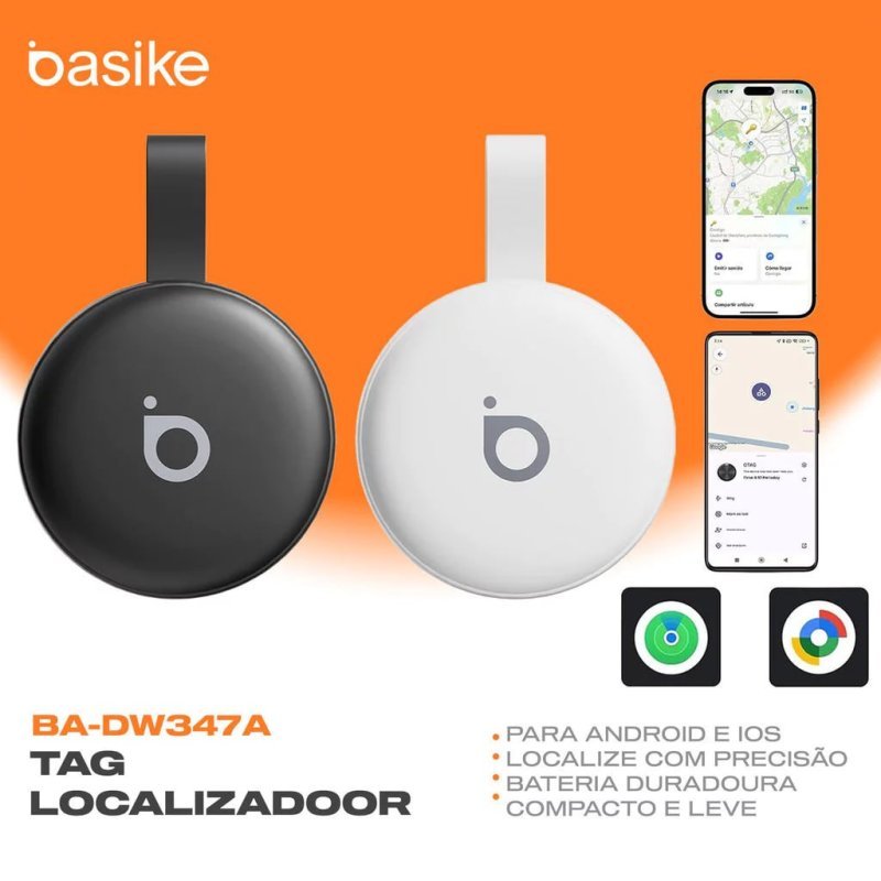 BASIKE Localizador Bluetooth Compatível com Android e iOS