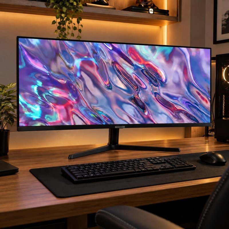 Monitor Samsung ViewFinity S5 34” UWQHD VA LS34C500GALMZD 100Hz 5(GTG) HDMI Headphone Display Port