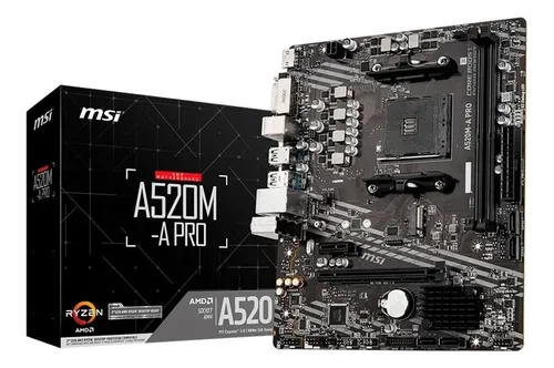 Placa-Mãe MSI A520M-A Pro