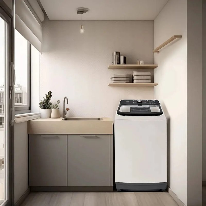 Lavadora De Roupas Midea Wave Agitator 13kg Branca 127v