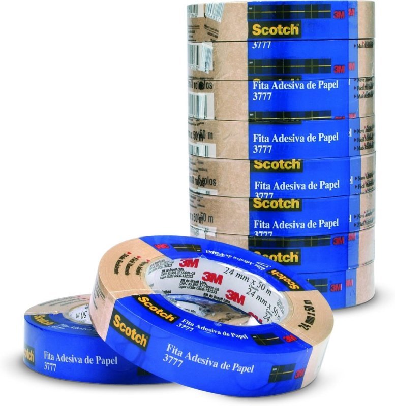SCOTCH 3M Fita de Empacotamento Papel Liso 24 mm x 50 m 8 Rolos