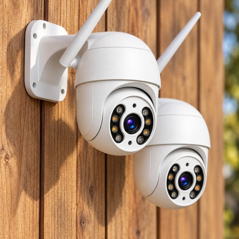 Kit 2 Câmeras Segurança Ip Interna Externa Wifi