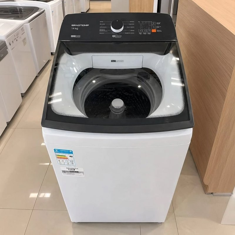 Máquina De Lavar Bwf14ab 14kg Smart Sensor Ciclo Brastemp 127V