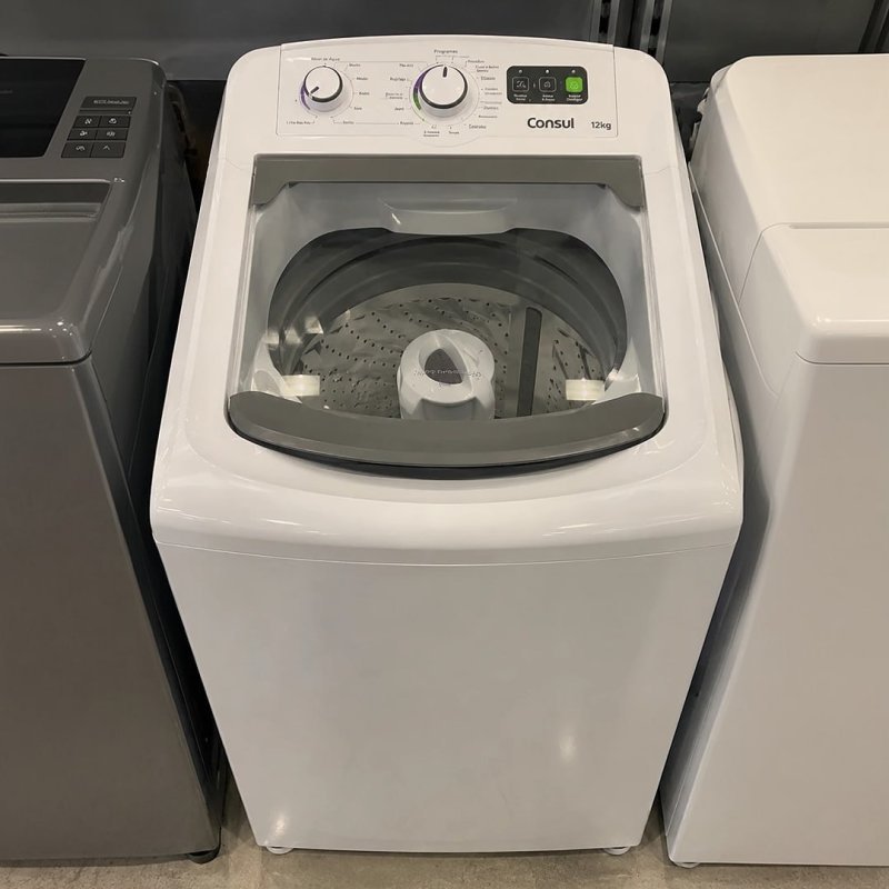Máquina De Lavar Automática CWM12AB Consul Hasta 12kg Branco 127V