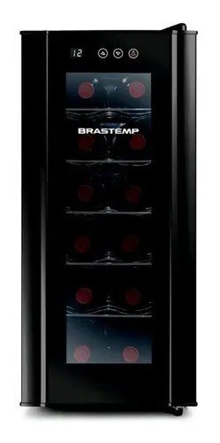 Adega De Vinhos Brastemp Para 12 Garrafas Com Painel Touch Bzc12be Preto