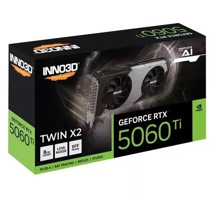 Placa de Video GeForce NVIDIA INNO3D RTX5060TI 8GB TWIN X2 GDDR7
