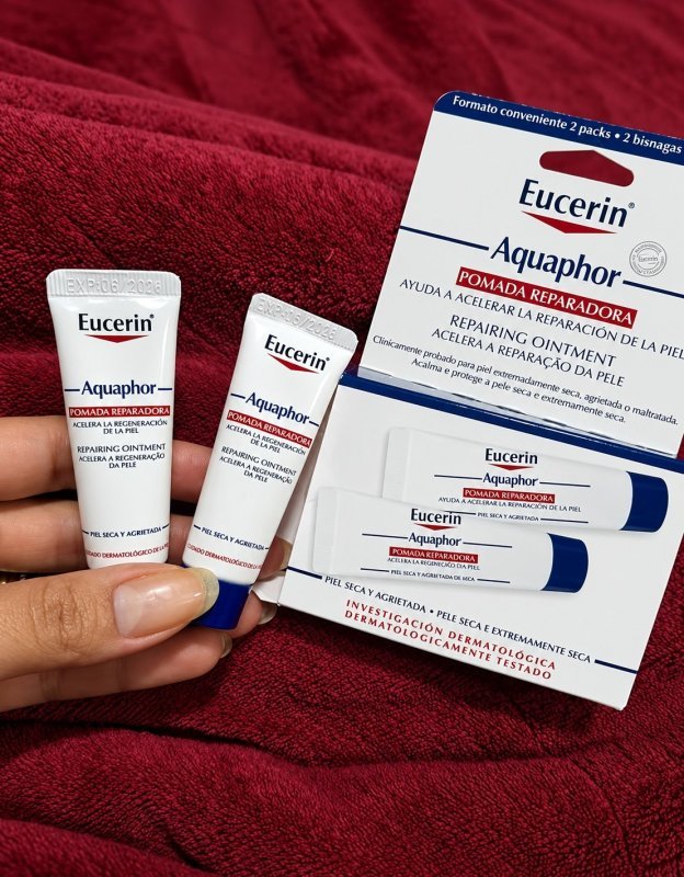EUCERIN Pomada Reparadora Aquaphor Duopack 10ml, Hidratação Intensiva, Hidratante Labial